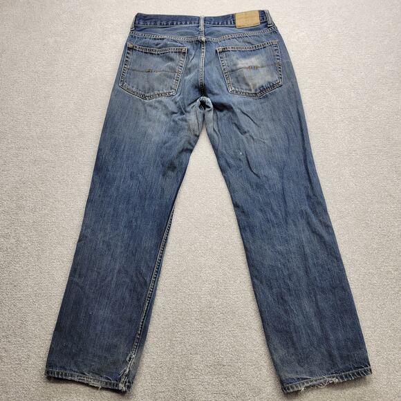 Vintage U.S. Polo Assn 32x32 Men’s Blue Jeans Light Distressed Denim Casual - Picture 2 of 10